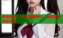 蜜桃视频：AI生成视色4S，瞬间变身专业头像