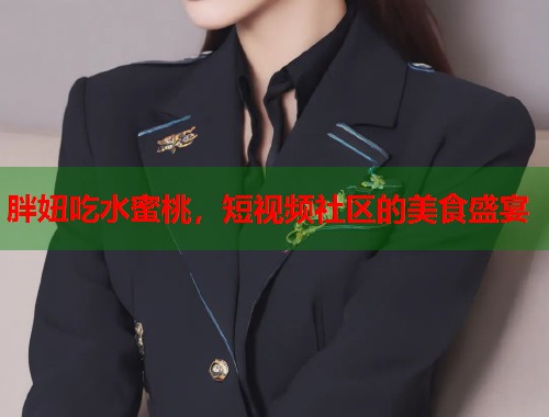 胖妞吃水蜜桃，短视频社区的美食盛宴  第1张
